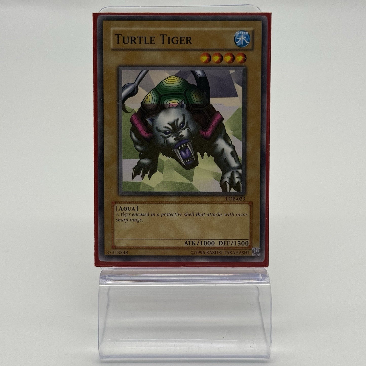 Yu-Gi-Oh! - Turtle Tiger LOB-023 NM Condition - Rare Misprint Image Color Error0
