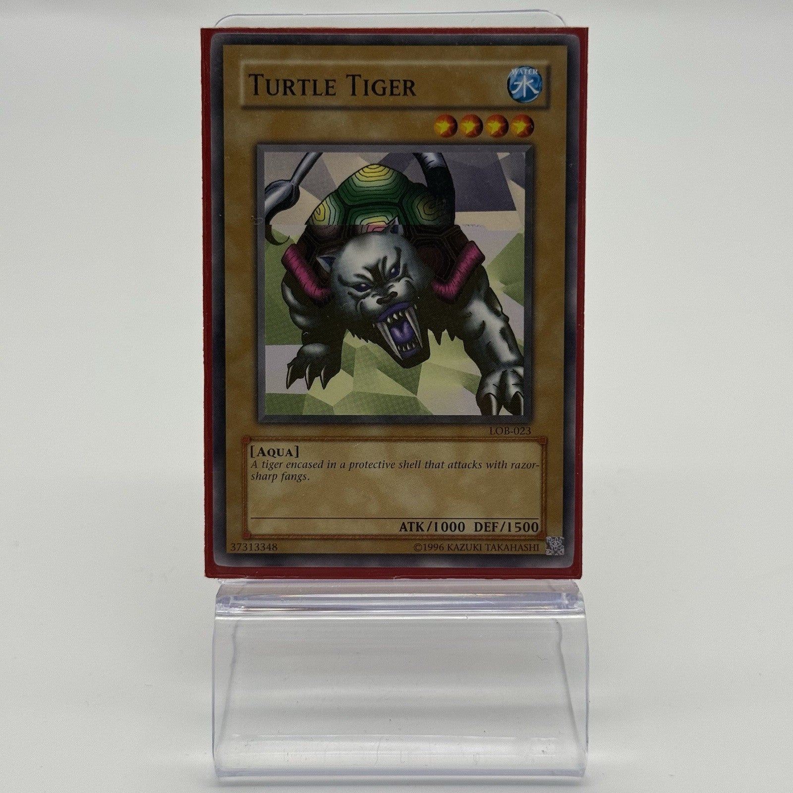 Yu-Gi-Oh! - Turtle Tiger LOB-023 NM Condition - Rare Misprint Image Color Error0