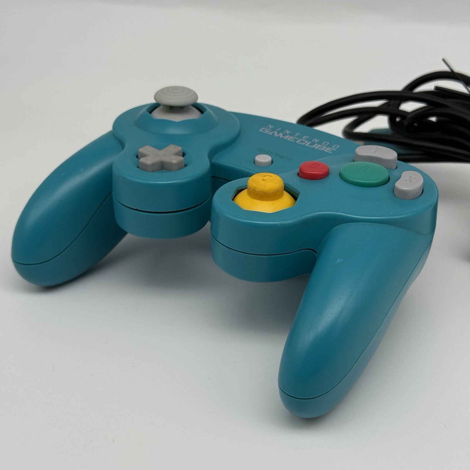 Official OEM Genuine Nintendo Gamecube Emerald Teal Blue Controller T3 Tested19