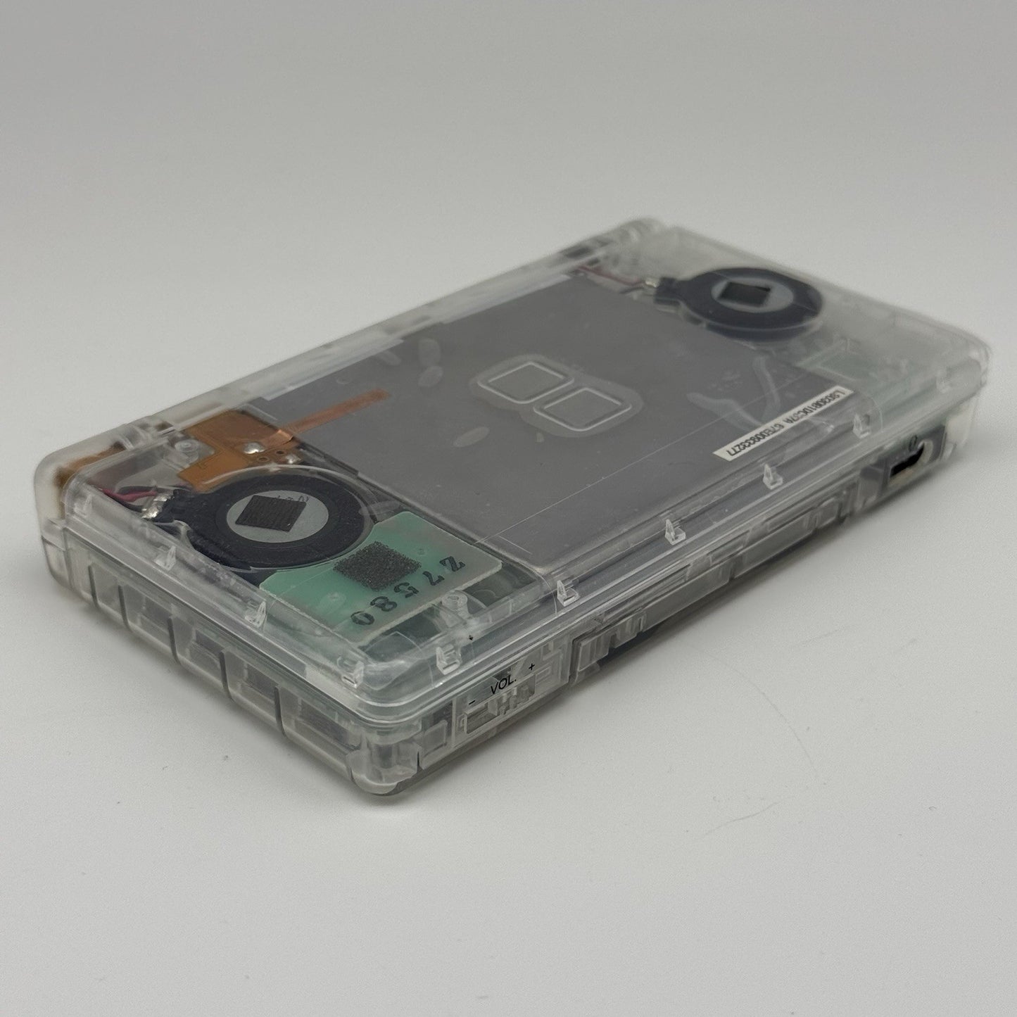 Nintendo DS Lite Transparent Clear Console Reshell w/Charger Tested Region Free9