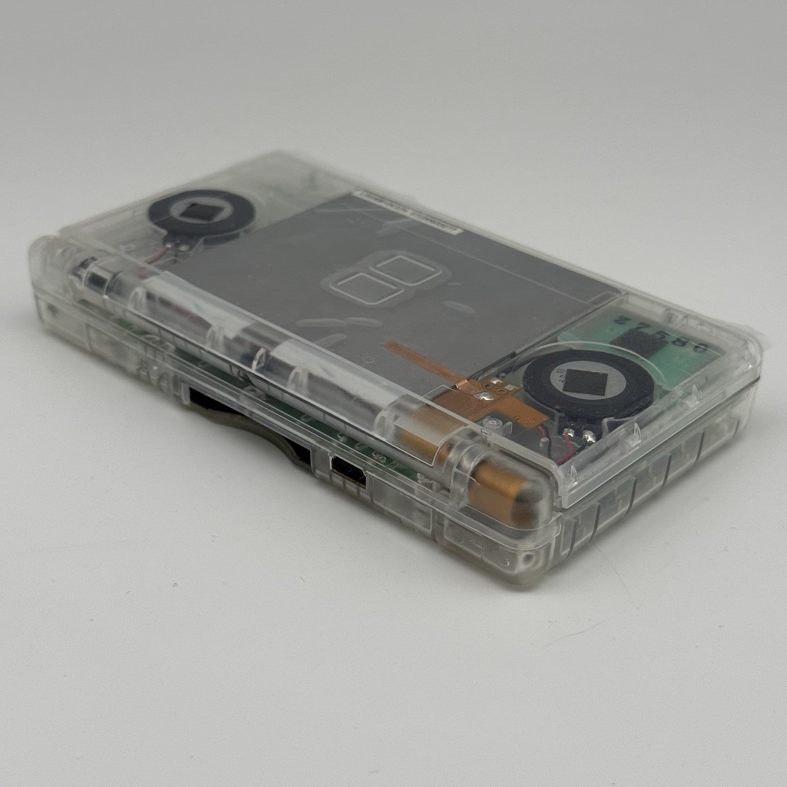 Nintendo DS Lite Transparent Clear Console Reshell w/Charger Tested Region Free15