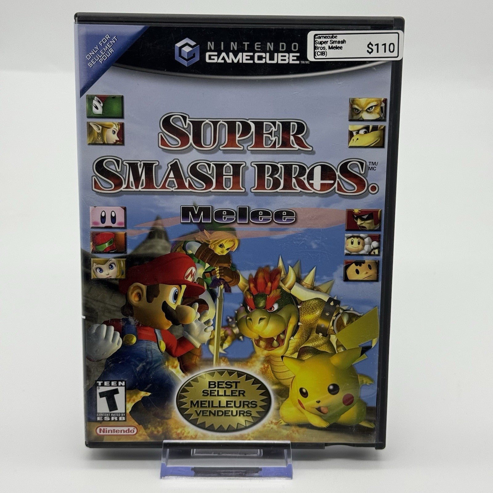 Super Smash Bros Melee Game (Nintendo GameCube) CIB Complete - Tested Working0
