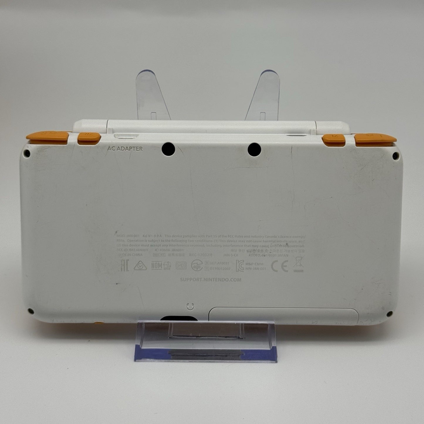 “new” Nintendo 2DS 3DS XL Console White Orange Console, Charger, Box - Tested8