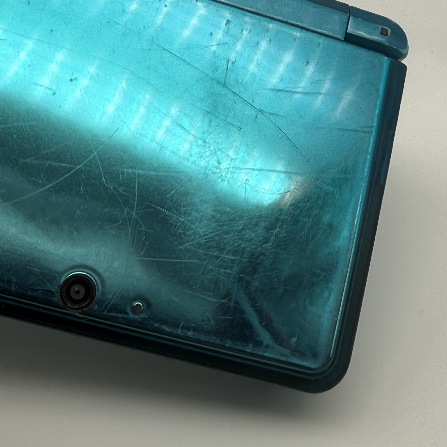 Nintendo 3DS Handheld Console Aqua Blue Glass Lens Region Free NTSC-J - Tested21