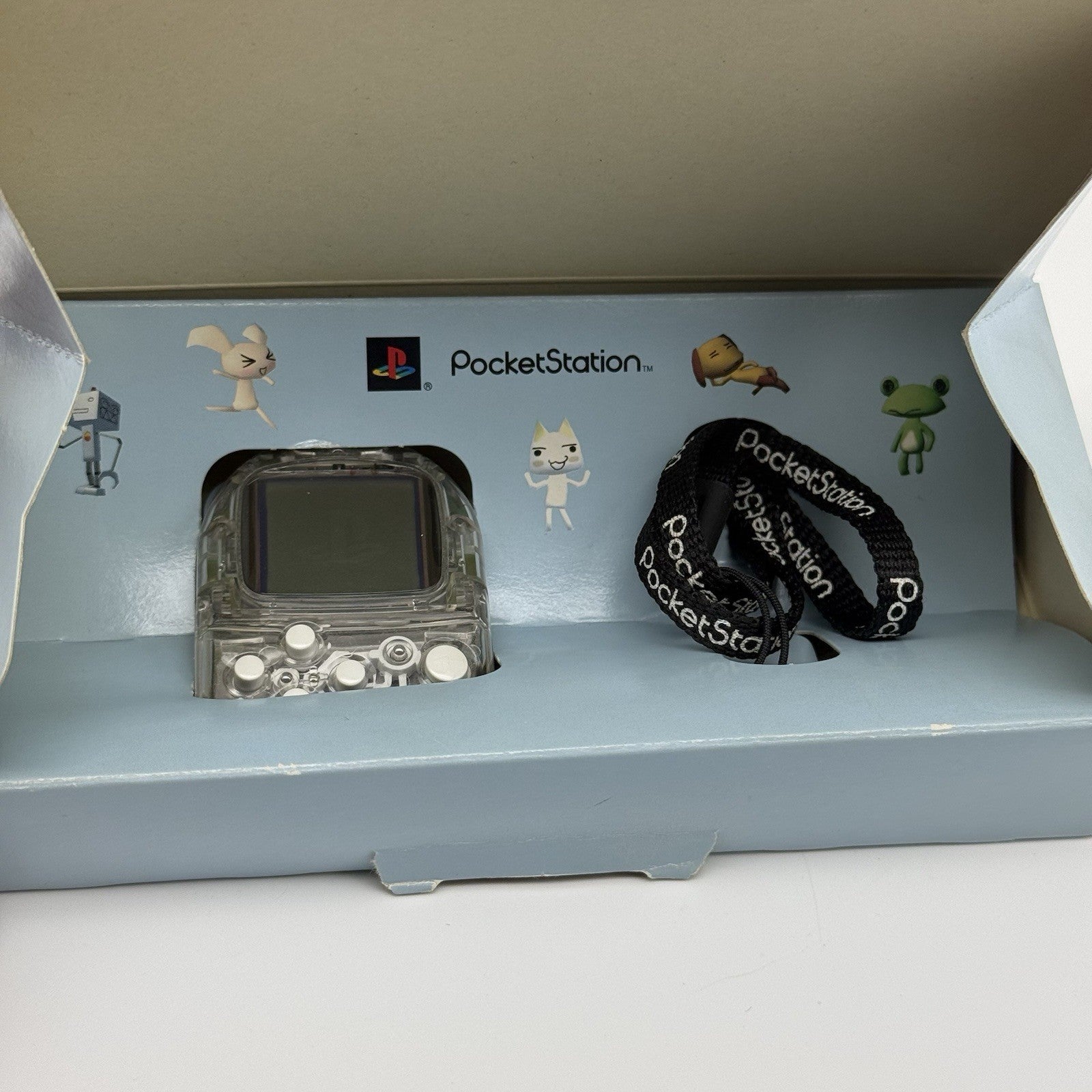 SONY Pocket Station Clear Crystal SCPH-4000 w/Box PlayStation PS1 Japanese - USA1