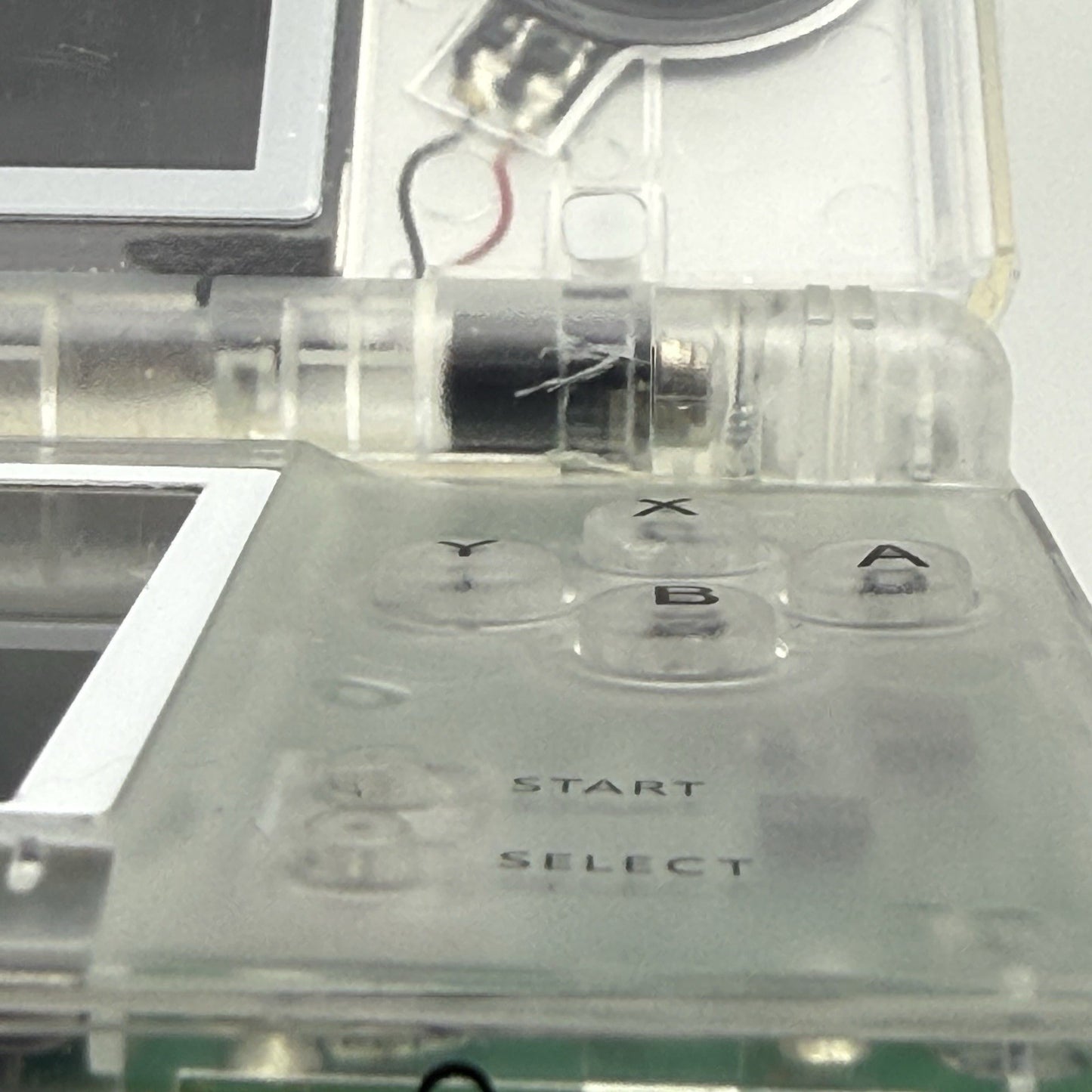 Nintendo DS Lite Transparent Clear Console Reshell w/Charger Tested Region Free20