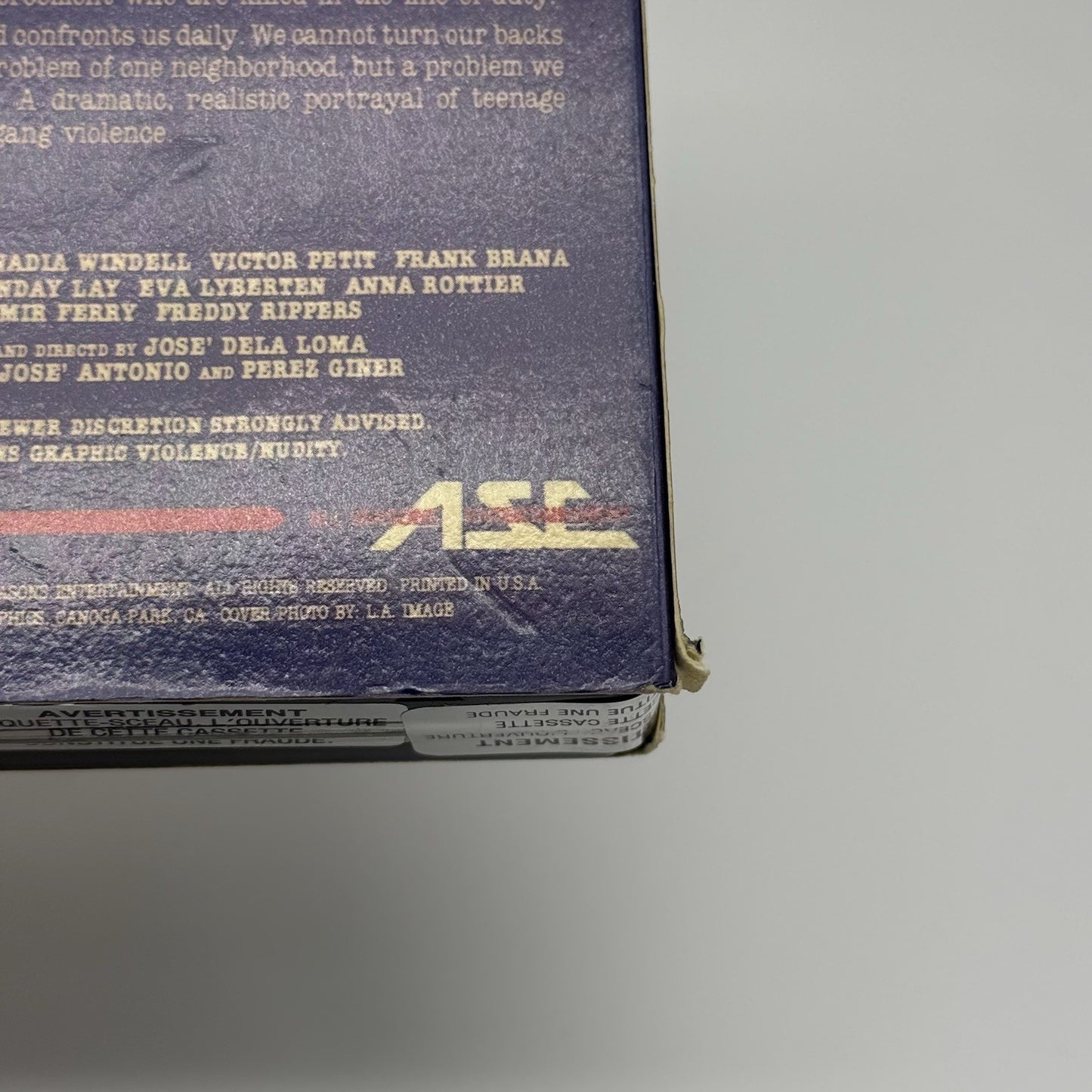 Street Warriors VHS Tape Cult Movie Rare VTG Vintage Tested12