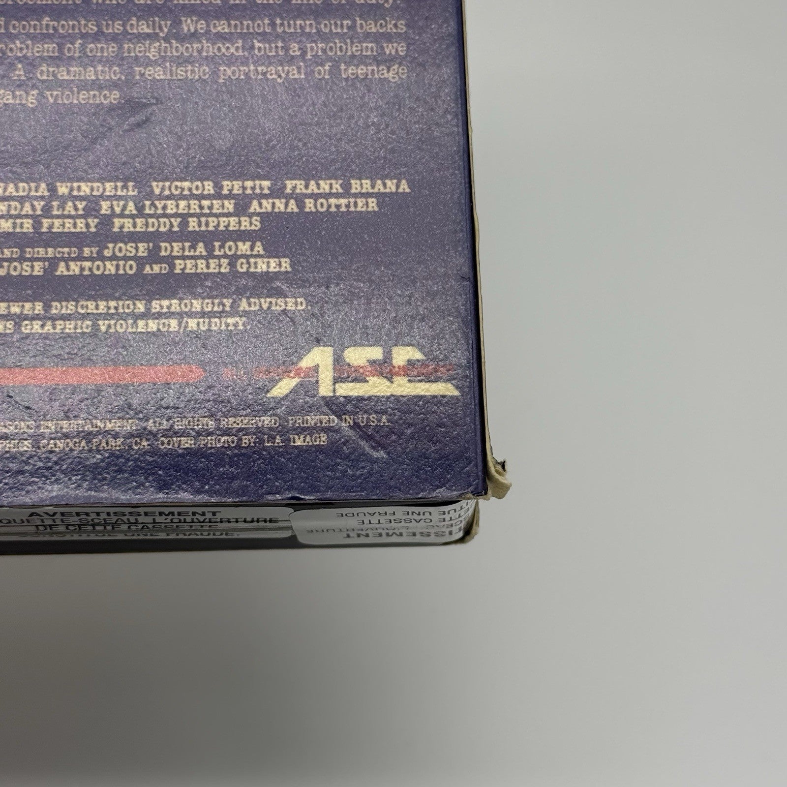 Street Warriors VHS Tape Cult Movie Rare VTG Vintage Tested12