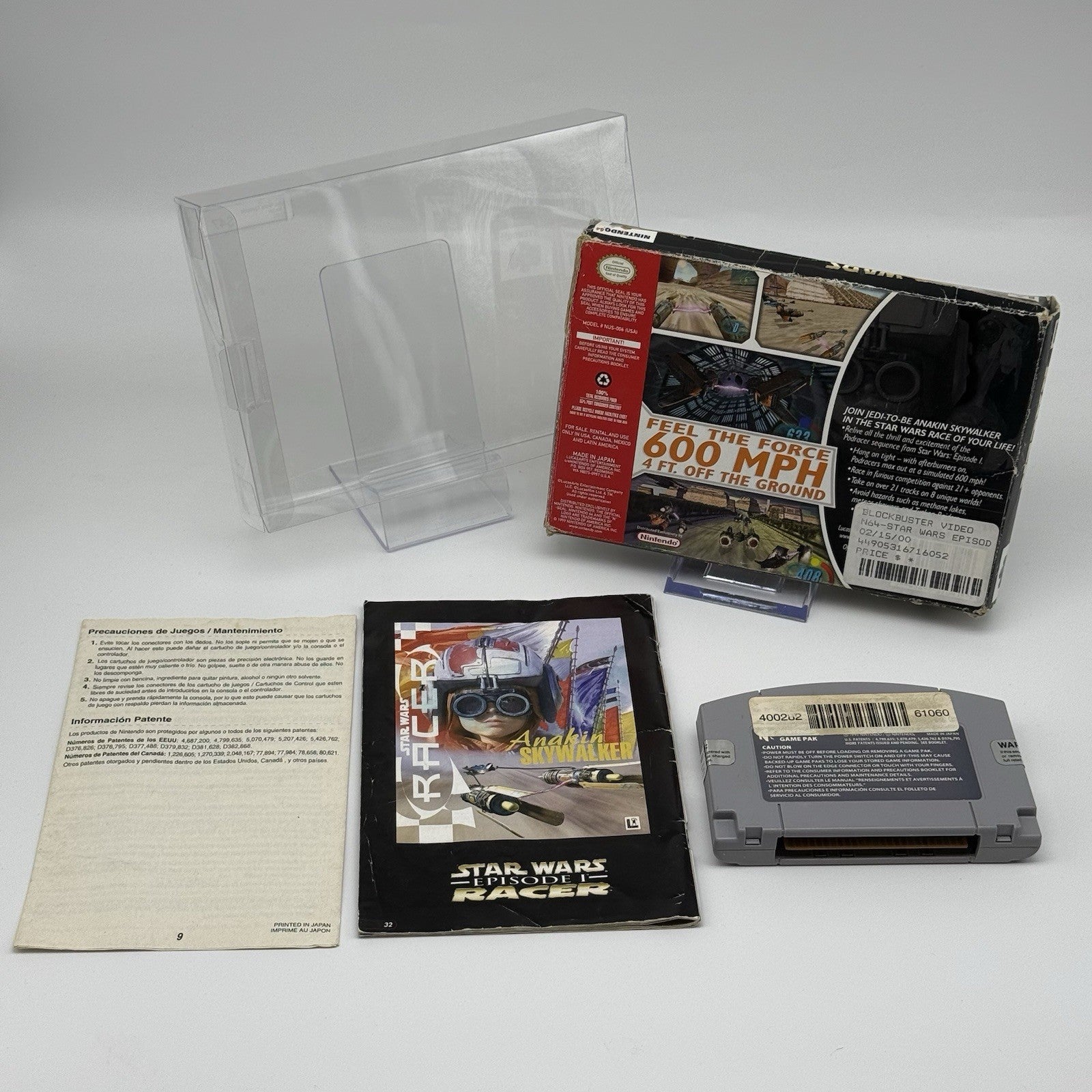 Star Wars: Episode 1 I: Racer Nintendo 64 N64 Game Complete CIB - Tested1