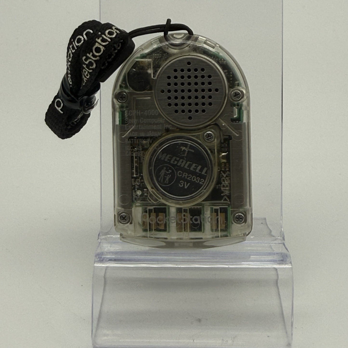 Sony Playstation Pocket Station Transparent Clear +Strap SCPH-4000 LCD Burn USA2