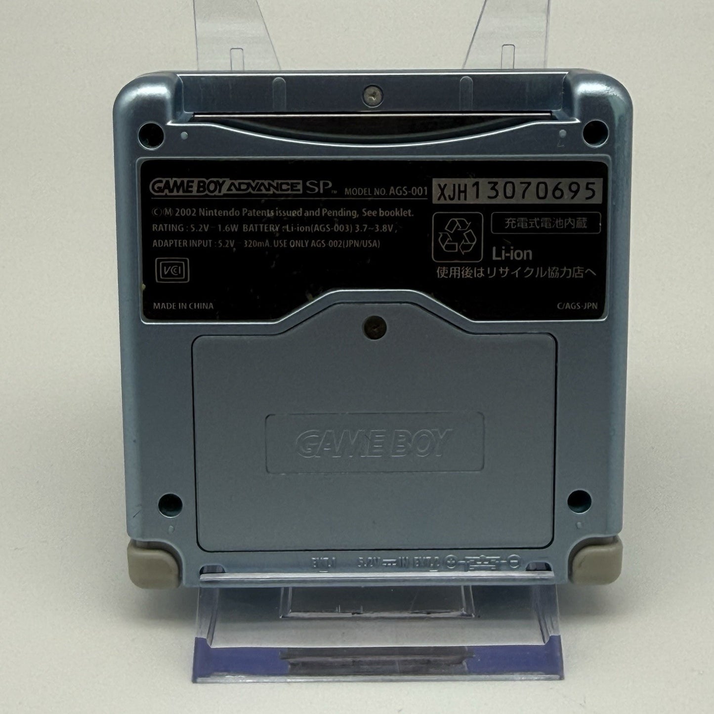 Nintendo Gameboy Advance GBA SP Pearl Blue Console AGS 001 w/Charger   Tested8