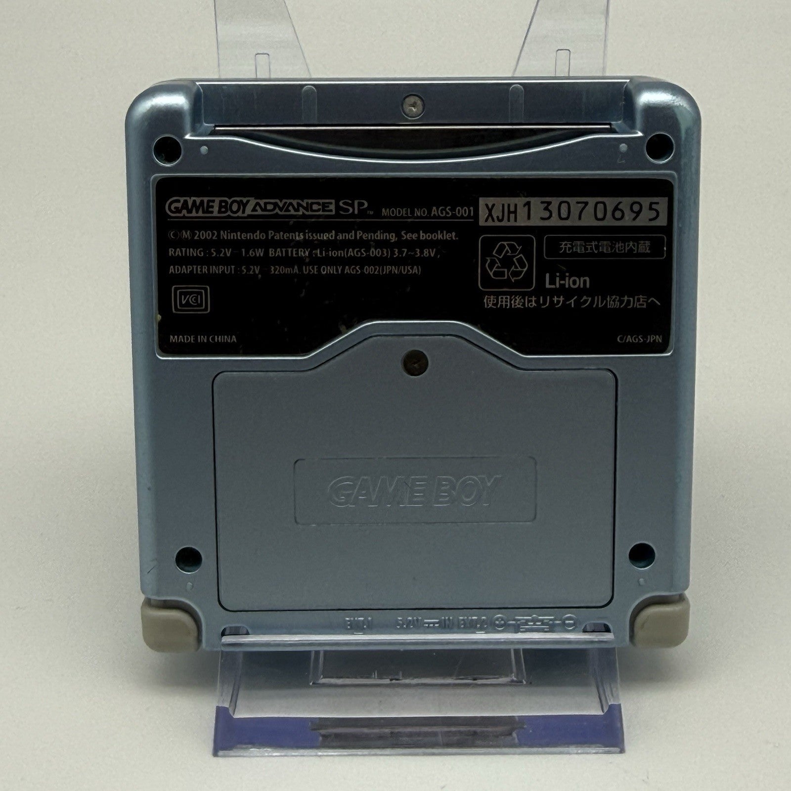 Nintendo Gameboy Advance GBA SP Pearl Blue Console AGS 001 w/Charger   Tested8
