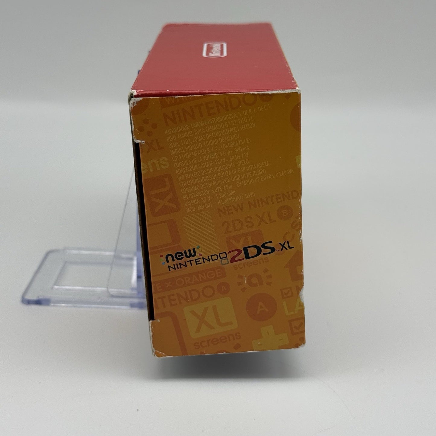 “new” Nintendo 2DS 3DS XL Console White Orange Console, Charger, Box - Tested20