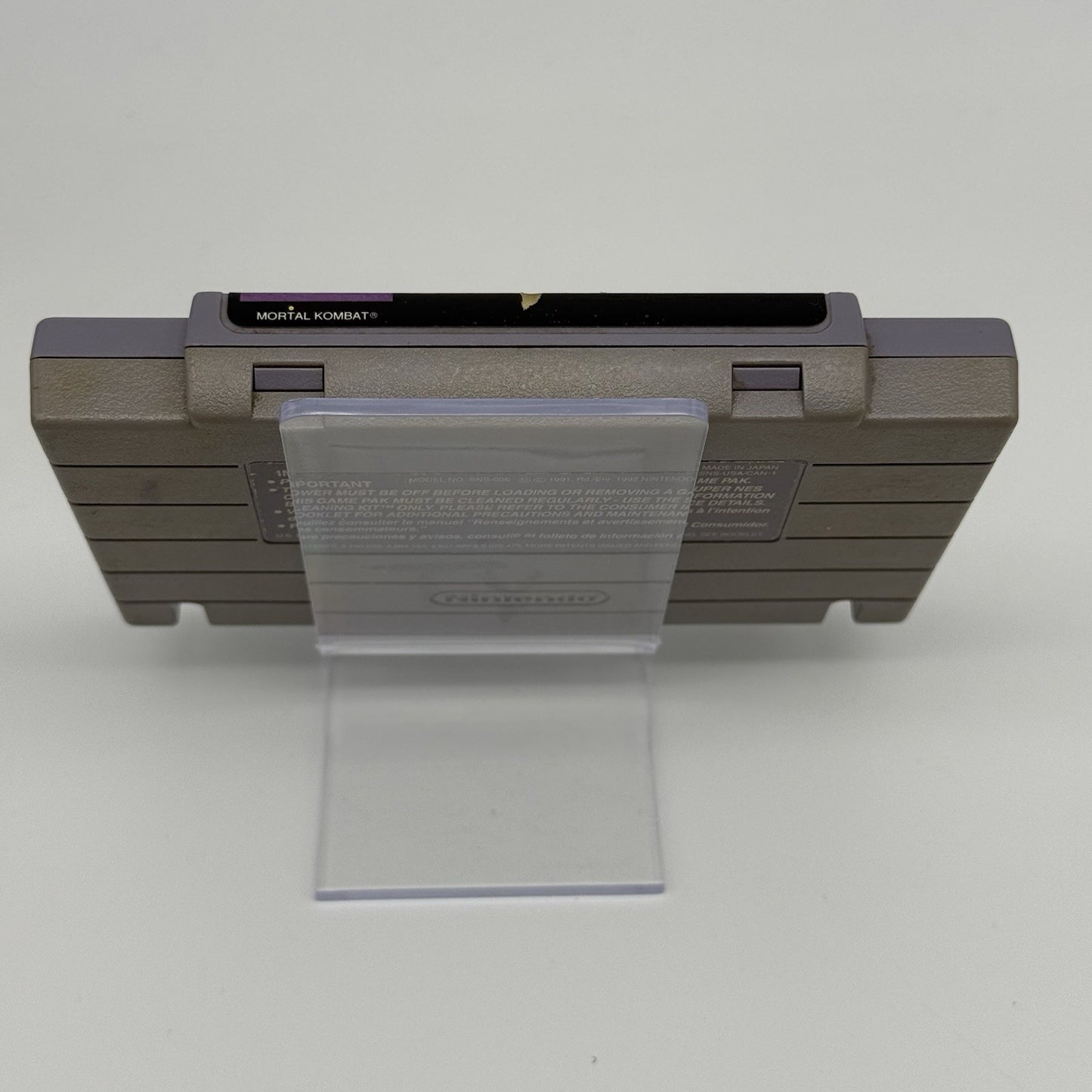 Mortal Kombat SNES TESTED Super Nintendo Game Cart Only Authentic4