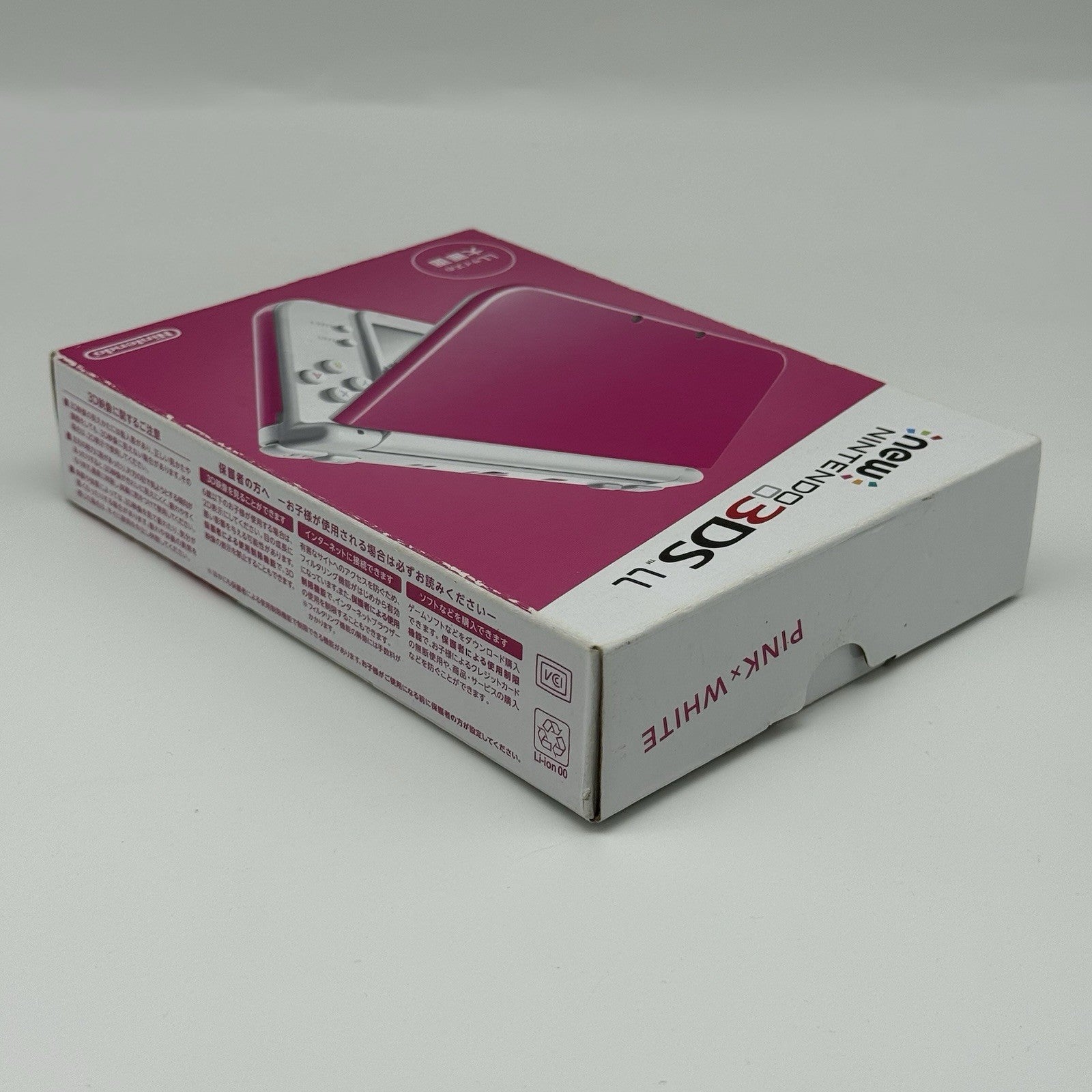 “new” Nintendo 3DS XL/LL Pink White Console Bottom IPS Region Free CIB w/Box USA16