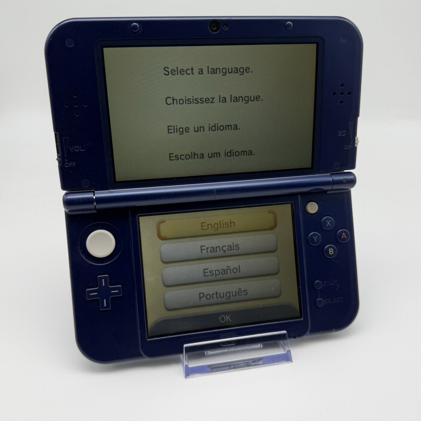 “new” Nintendo 3DS XL/LL Metallic Blue Console Top IPS Region Free NTSC-J Tested2