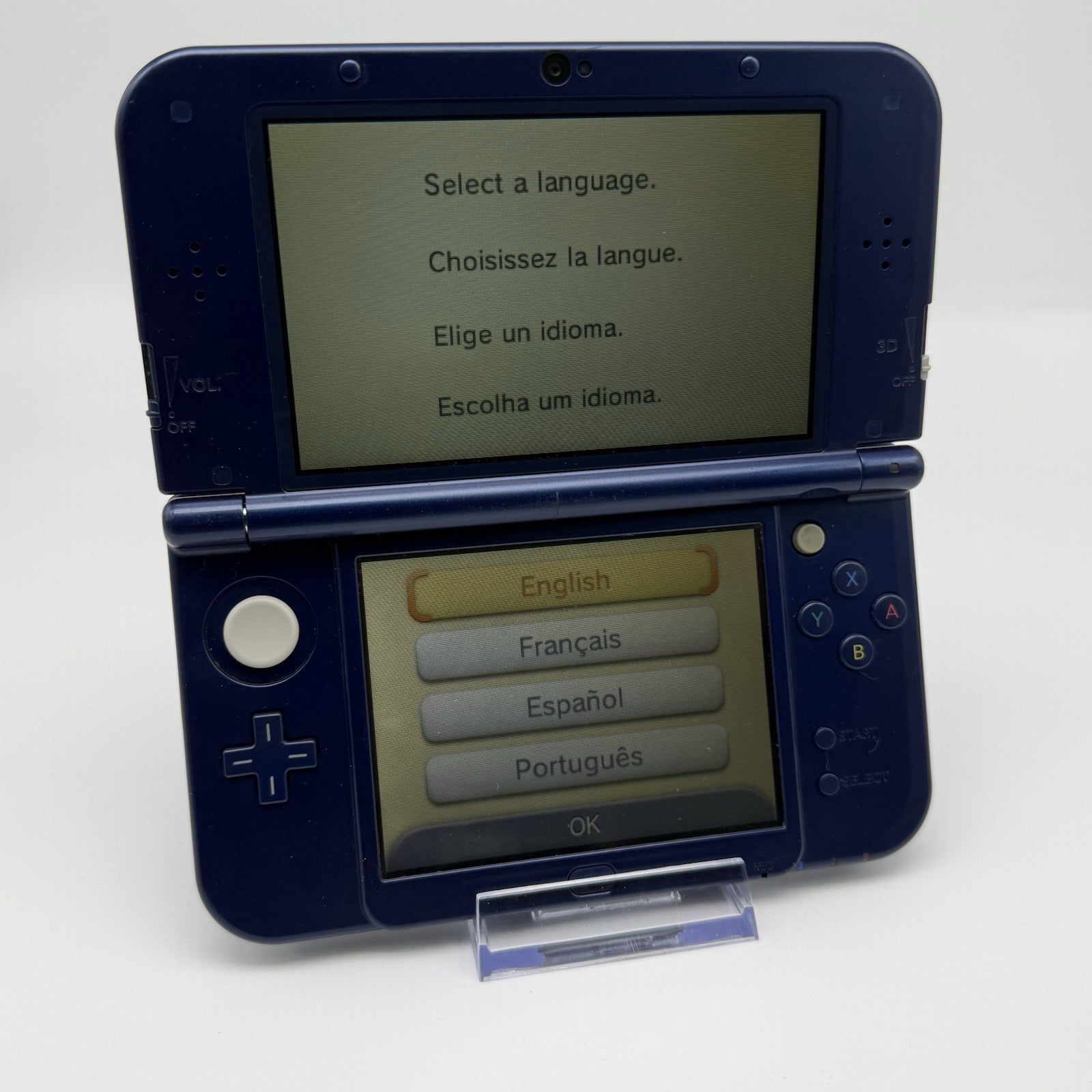 “new” Nintendo 3DS XL/LL Metallic Blue Console Top IPS Region Free NTSC-J Tested2