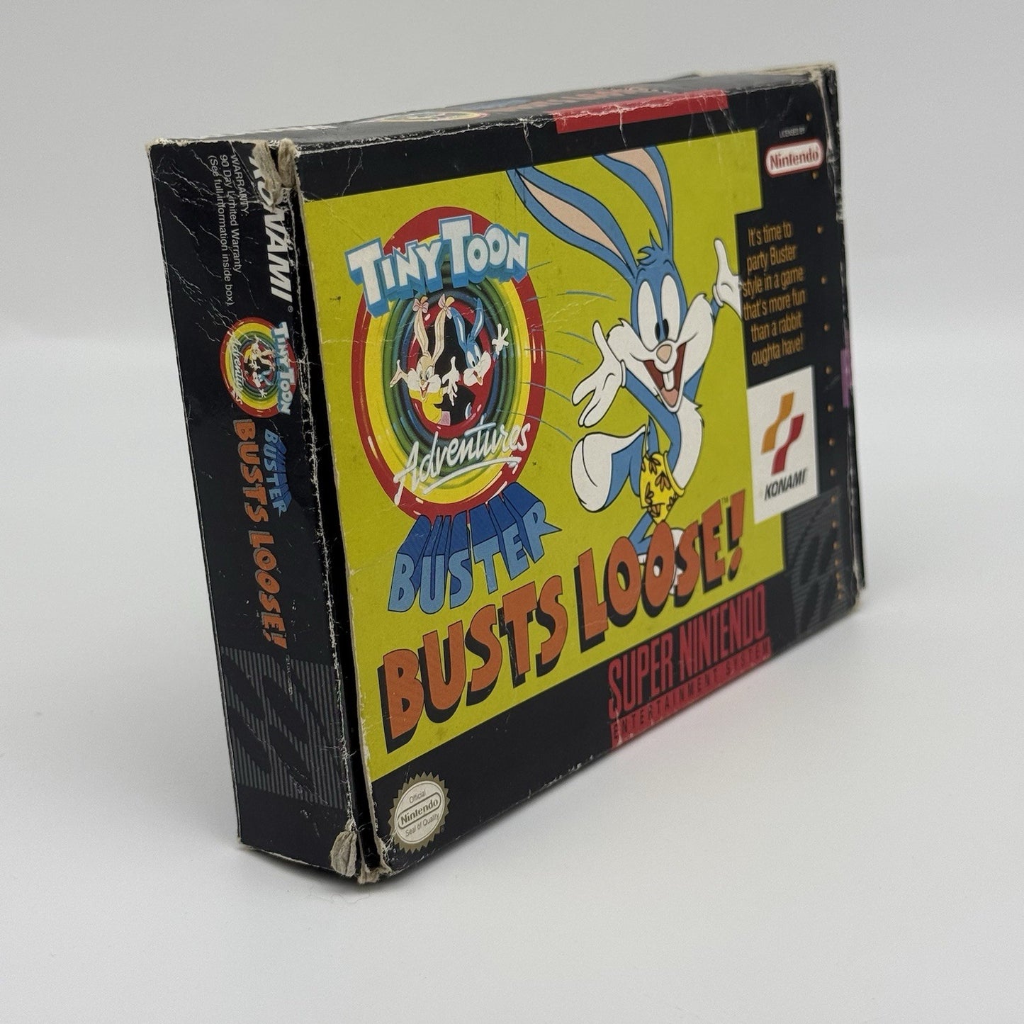 Tiny Toon Buster Busts Loose SNES Super Nintendo Game In Box (No Manual) TESTED15