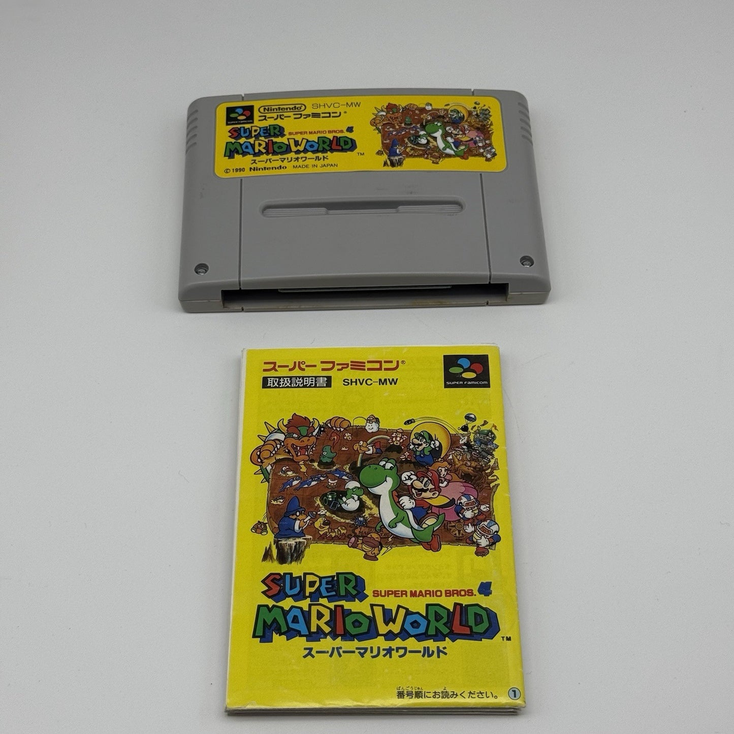 Super Mario World SFC Super Famicom Japanese JP Game Cartridge W/Manual - Tested0