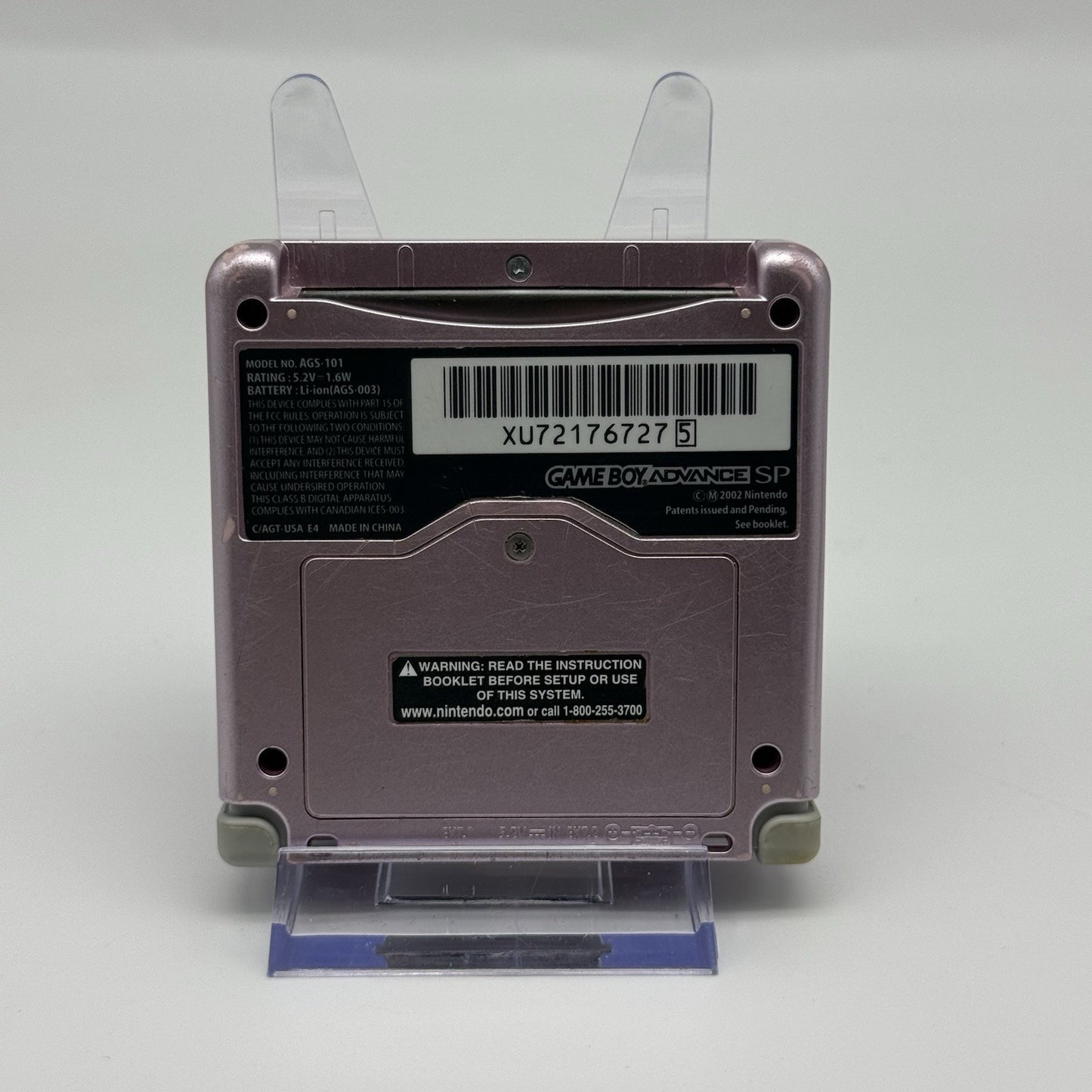 Nintendo Gameboy Advance GBA SP Pink Console Backlit AGS-101 w/Charger - Tested13