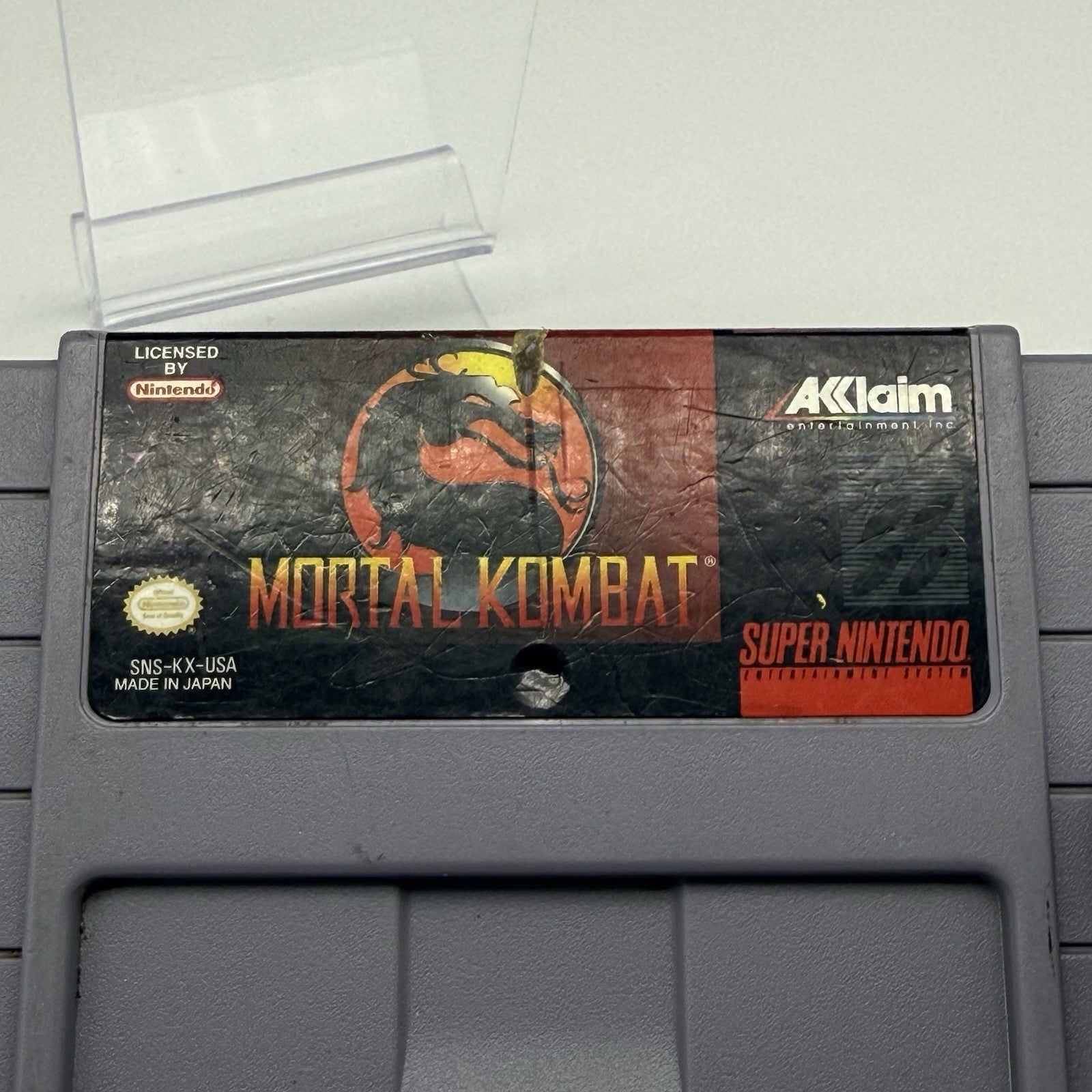 Mortal Kombat SNES TESTED Super Nintendo Game Cart Only Authentic1