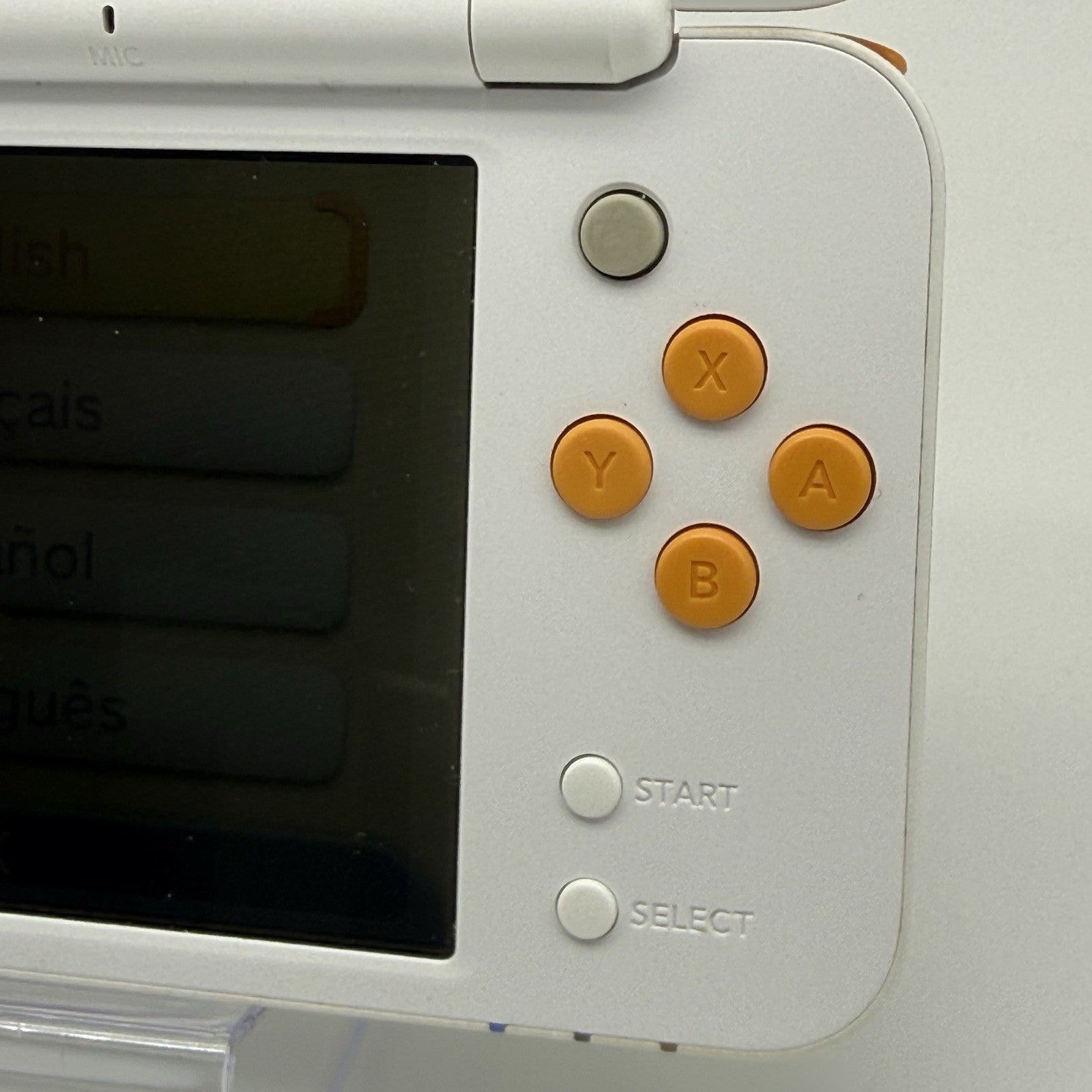 “new” Nintendo 2DS 3DS XL Console White Orange Console, Charger, Box - Tested5