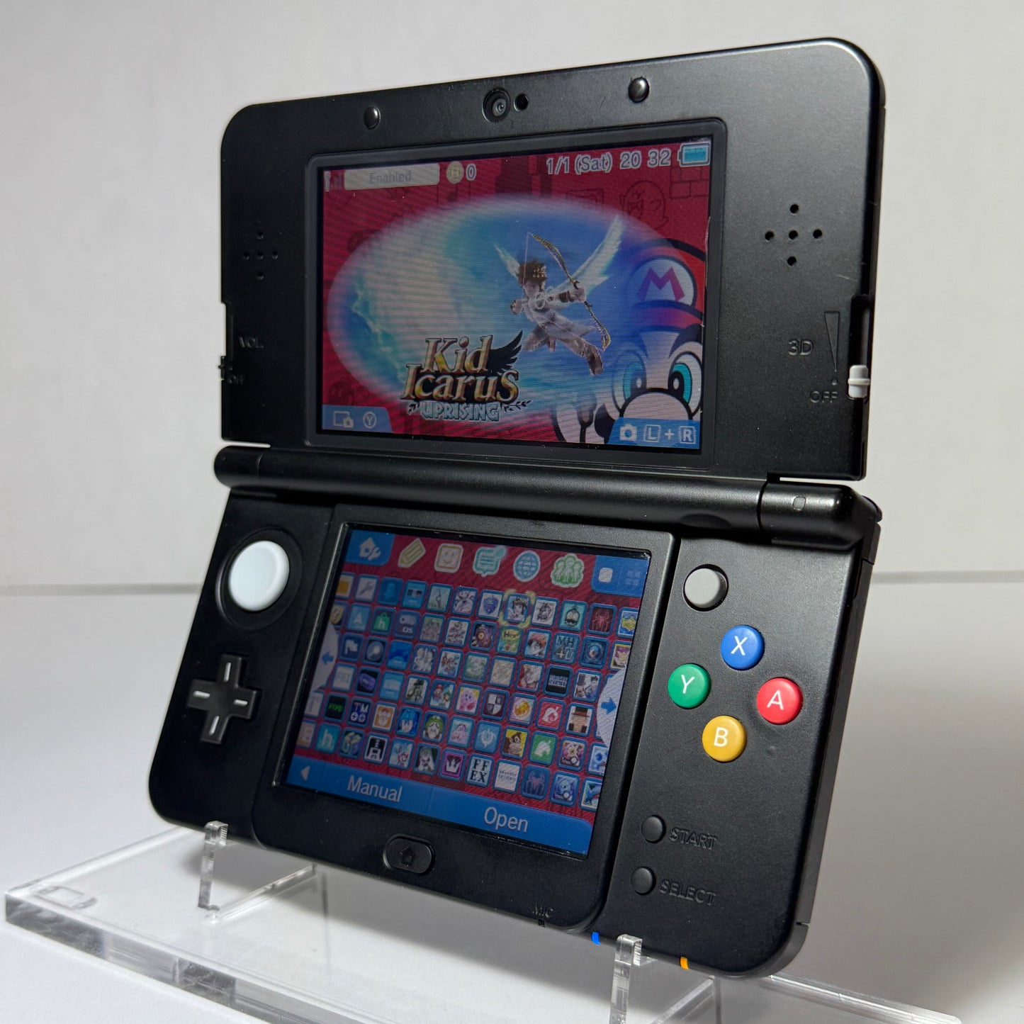 n3DS [850+ Games] (128GB) - Super Mario Black Edition