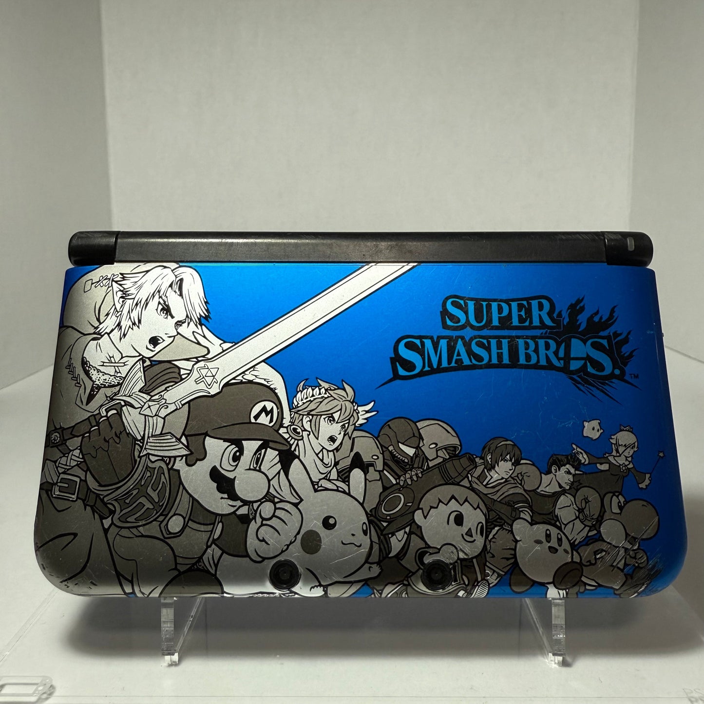 3DS XL [850+ Games] (128GB) - Super Smash Bros. Blue Edition