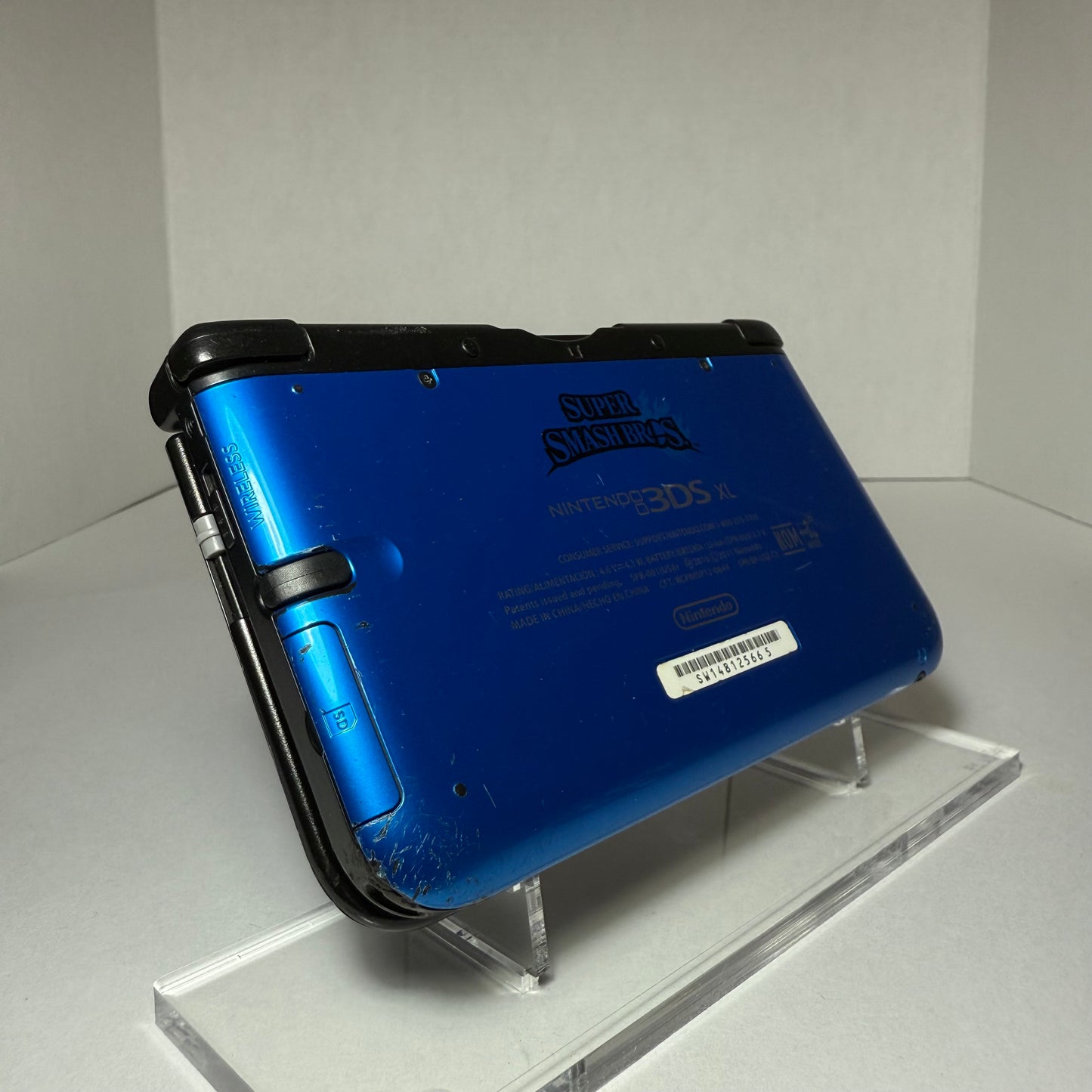 3DS XL [850+ Games] (128GB) - Super Smash Bros. Blue Edition