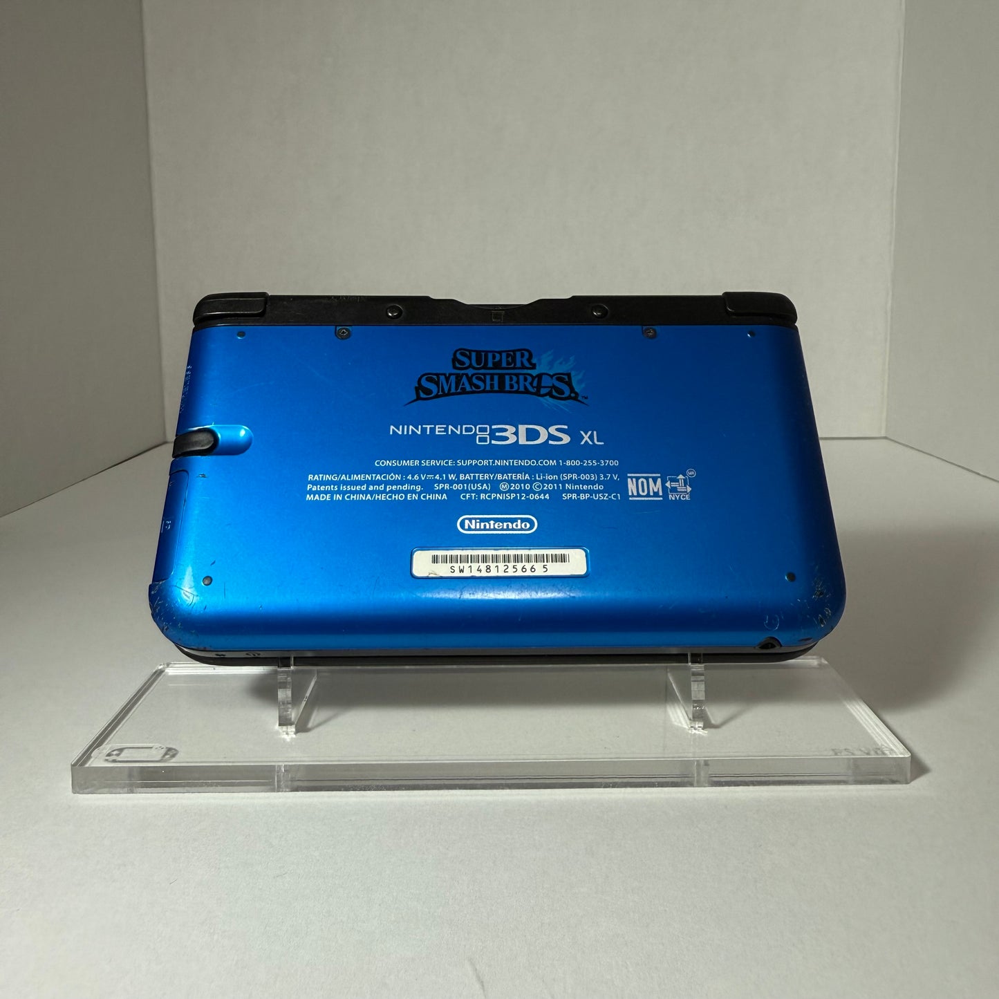 3DS XL [850+ Games] (128GB) - Super Smash Bros. Blue Edition