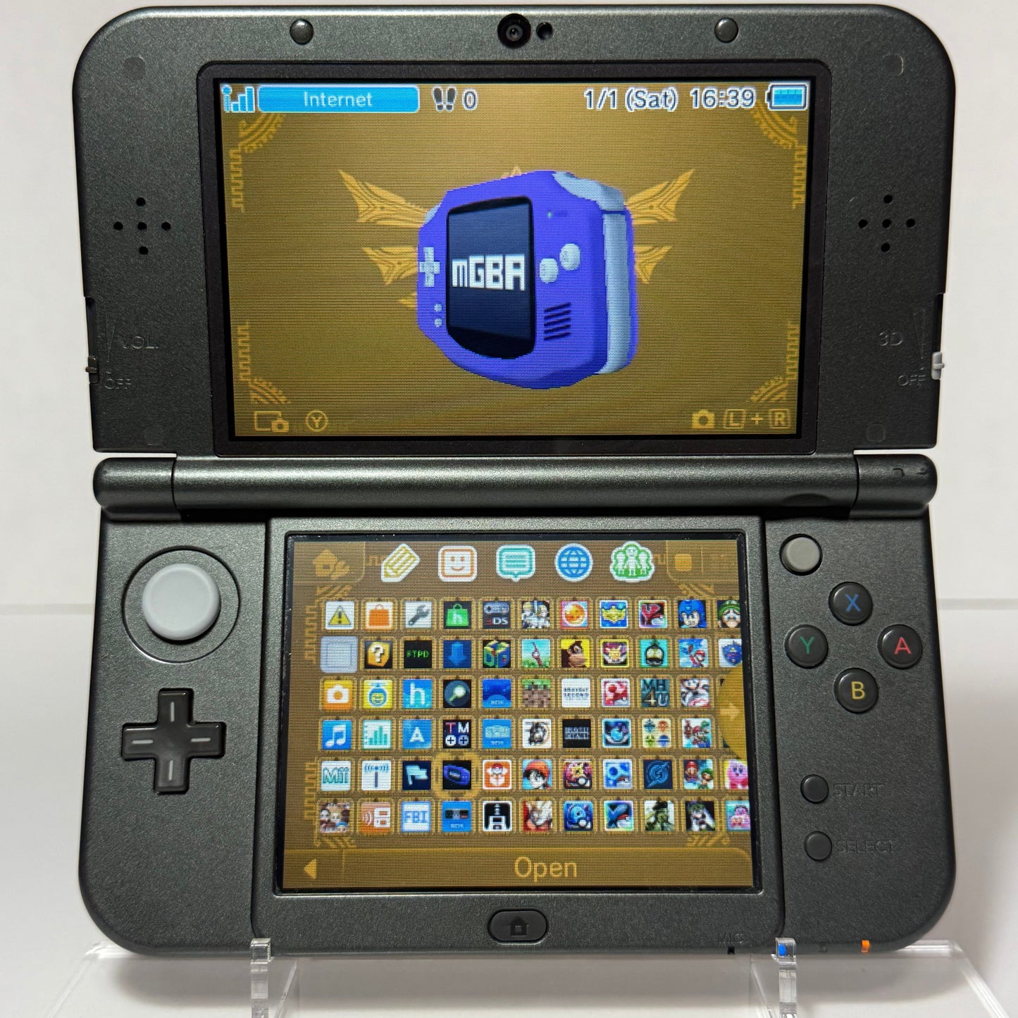 n3DS XL [850+ Games] (128GB) - Hyrule Edition (Dual IPS)