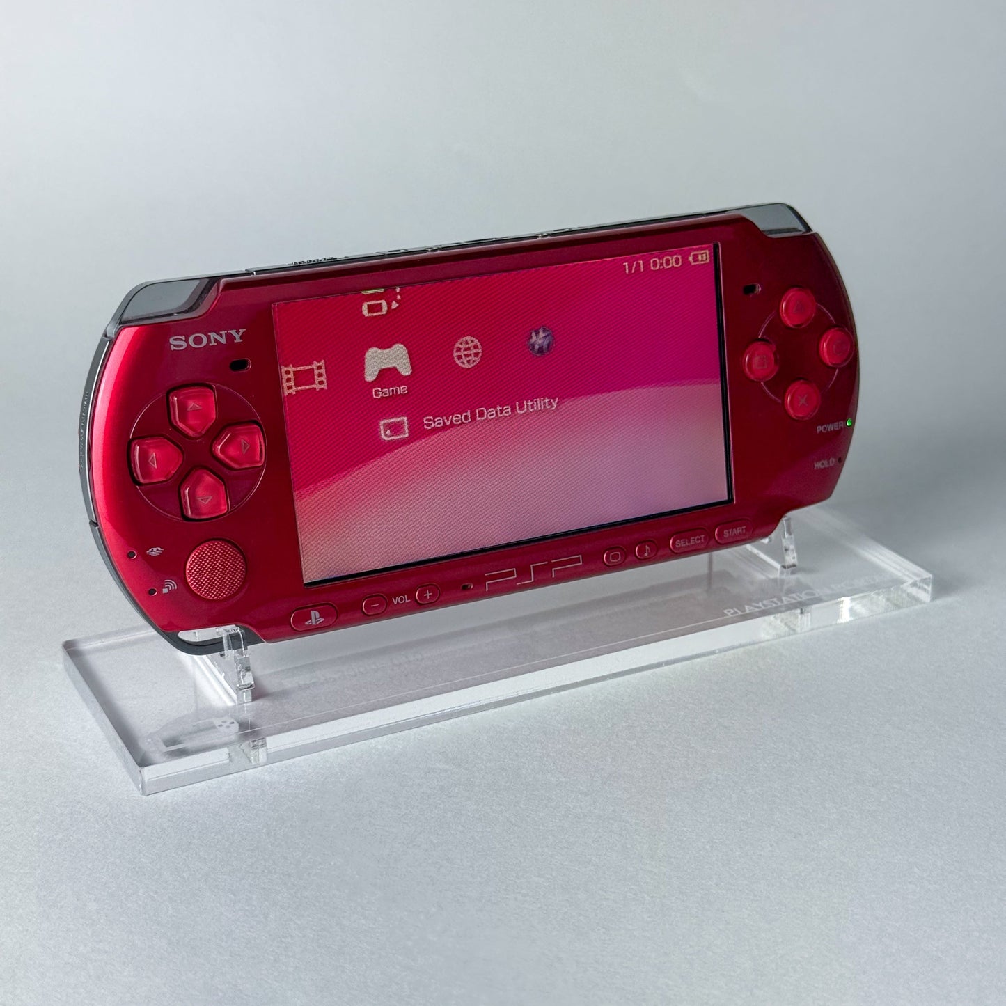 PSP 3000 - Carnival Red Console